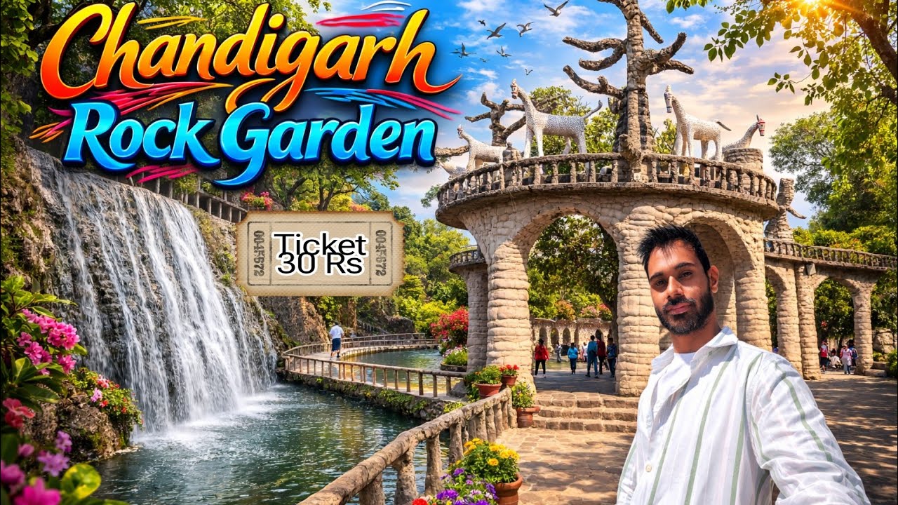 “Chandigarh Rock Garden Hidden Places | Ticket ₹30 | Full Tour 2026”