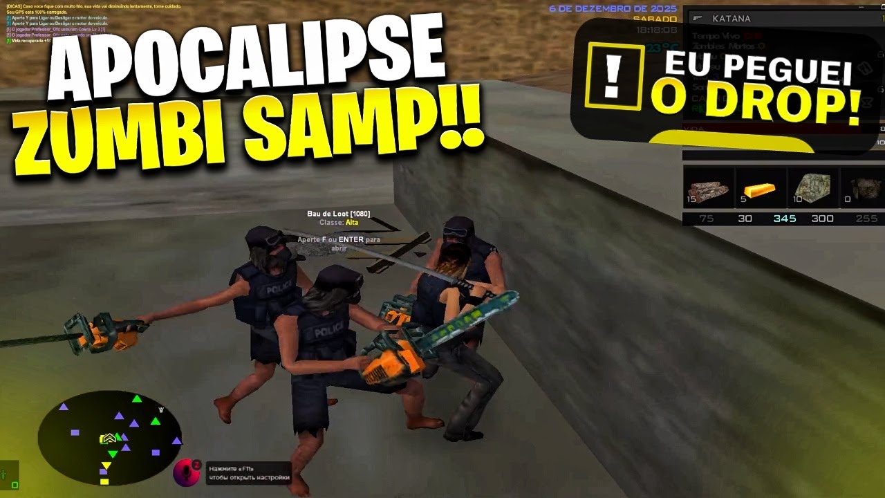 🚨 NOVO SERVIDOR APOCALIPSE ZUMBI NO SAMP ANDROID/PC