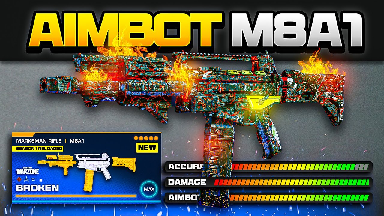 the BEST *BROKEN* META LOADOUT in Warzone after the NEW UPDATE! (Best M8A1 Class Setup)