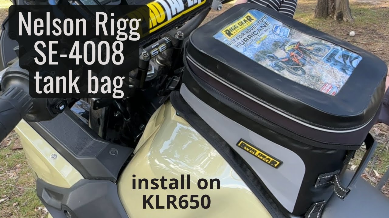 Nelson Rigg SE-4008 Tank Bag Install on KLR650