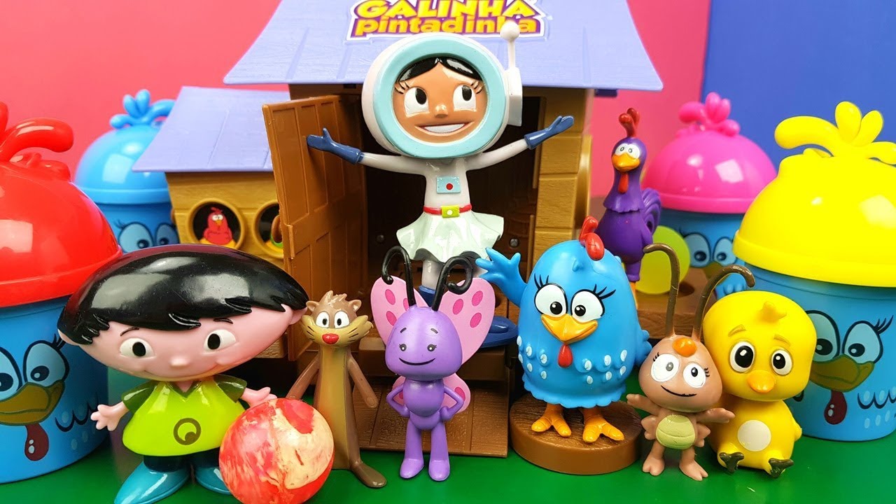 Historinha Luna Astronauta Visita Galinha Pintadinha e Procura Toda a Turma Toy Cake Tia Fla