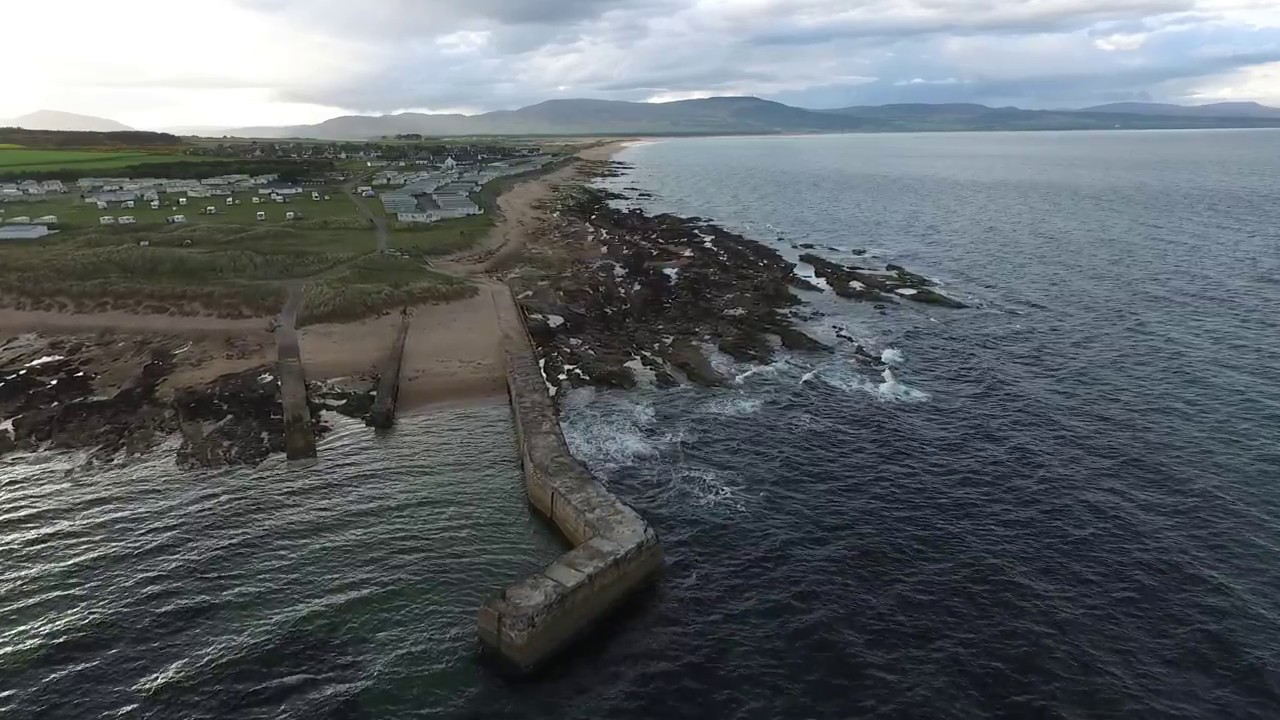 Grannie's Heilan Hame, Embo Beach. DJI Phantom3 Advanced