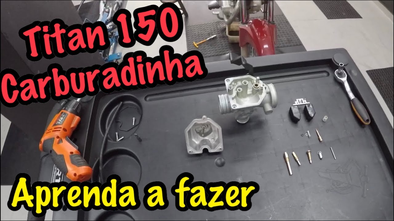 COMO LIMPAR E REGULAR CARBURADOR TITAN 150