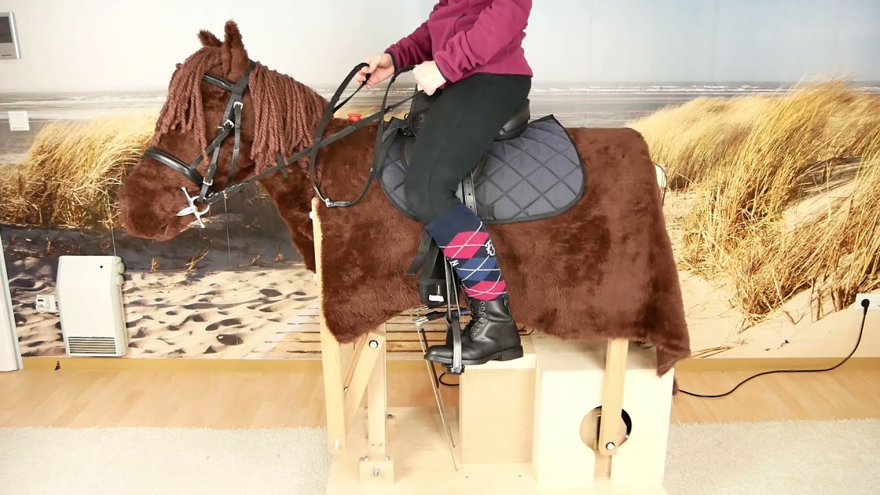 Holzpferd mit Motor (Reitsimulator/Voltigierpferd)