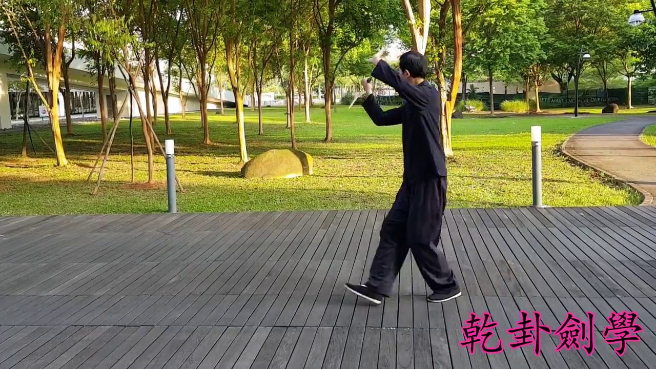 Sun Style Bagua Series Part 2: Main Swordplay and Changing Swordplay demo  孫氏八卦系列 2: 正劍與變劍示範