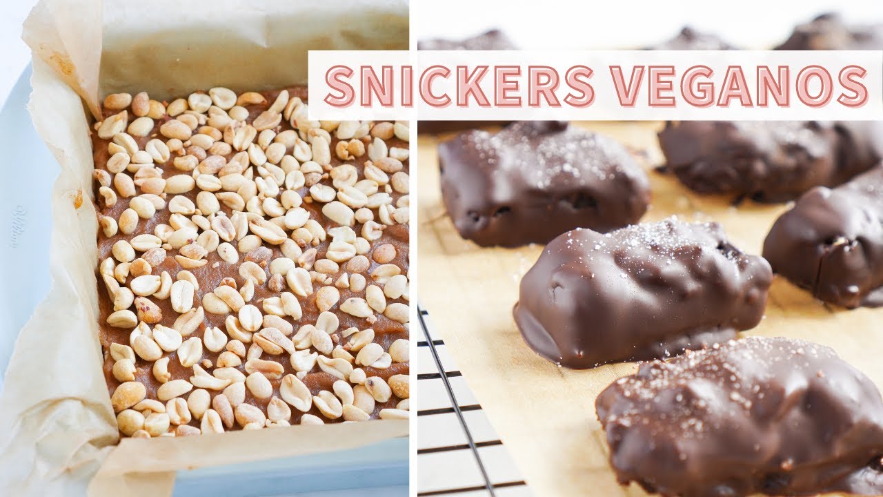 SNICKERS VEGANOS - GOLOSINA SALUDABLE, SIN GLUTEN, SIN LACTOSA Y SIN AZÚCAR REFINADA