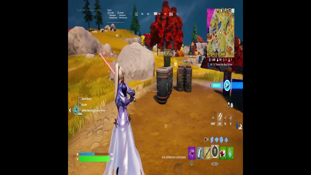 Destroy Objects with Force abilities or a star wars weapons Fortnite