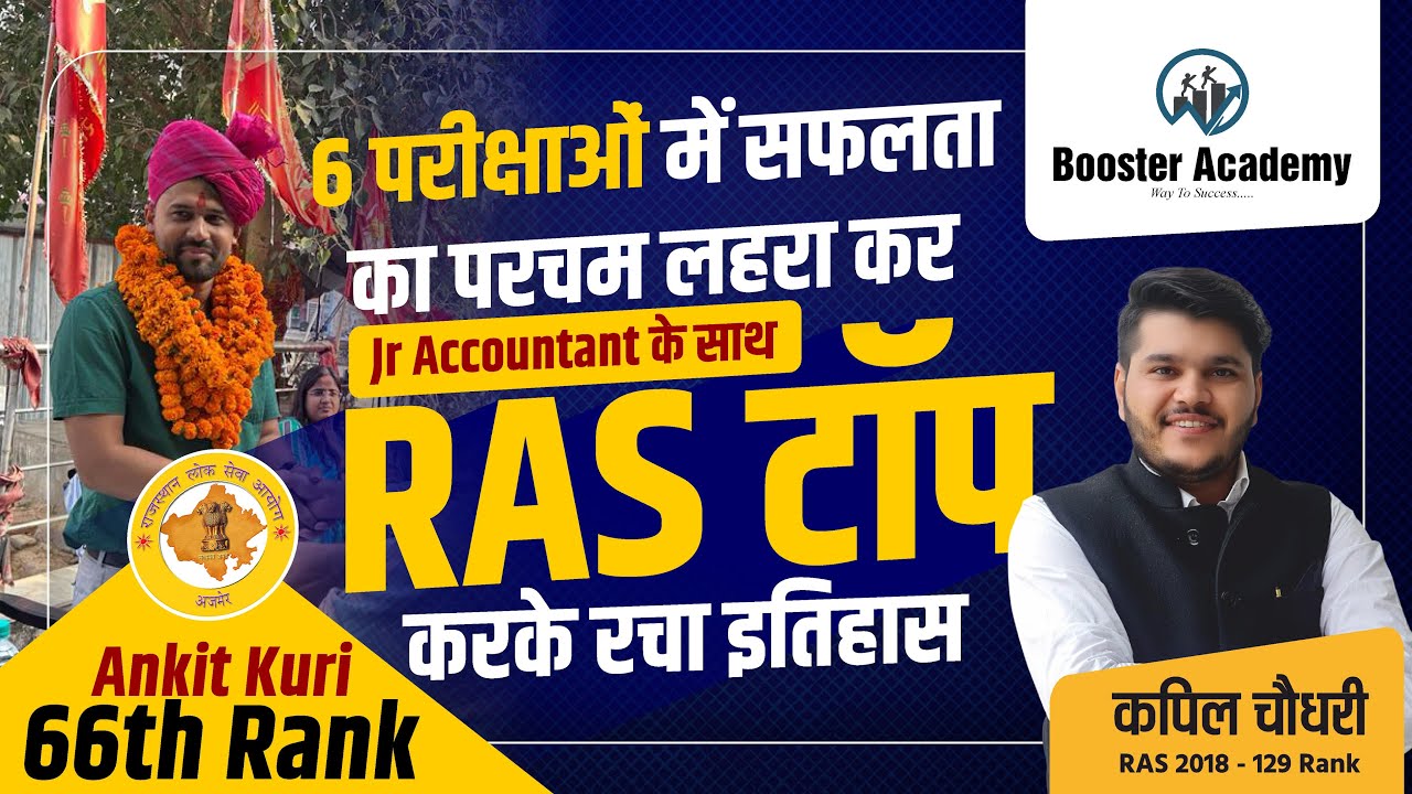 Ras Topper Interview | Ankit Kuri 66th Rank | RAS 2021 Topper Interview in Hindi