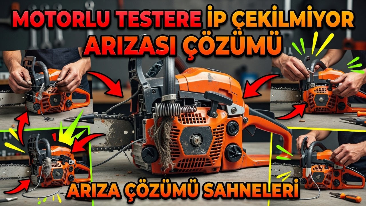 Motorlu Testere İp Çekilmiyor Arızası ve Çözümleri