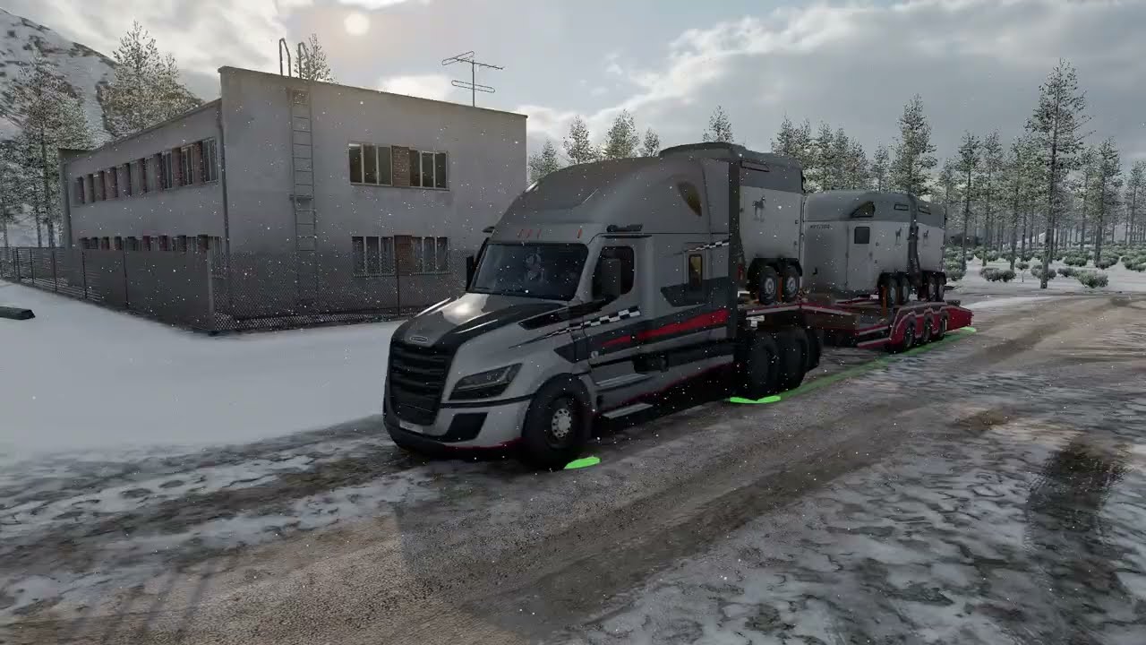 [ETS 2] Trans-Siberian-Truckway Map_Freightliner Cascadia 2019_Mogocha Cargo Delivery