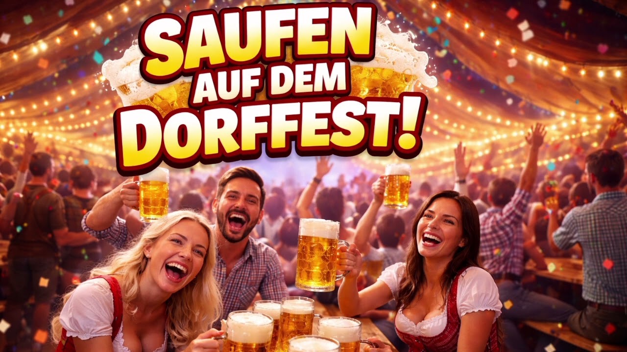 Saufen auf dem Dorffest!