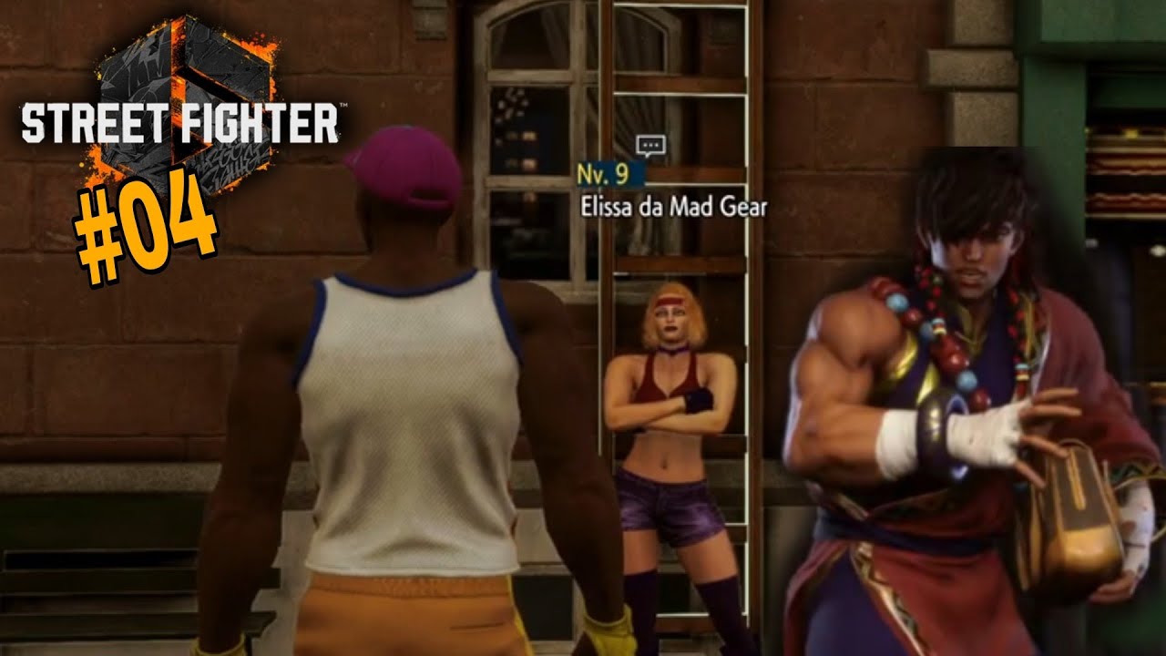 Street Fighter 6 - MODO WORLD TOUR PARTE #04 BOSCH ROUBA A BOLSA DA ELISSA DA MAD GEAR -GAMEPLAY PS5