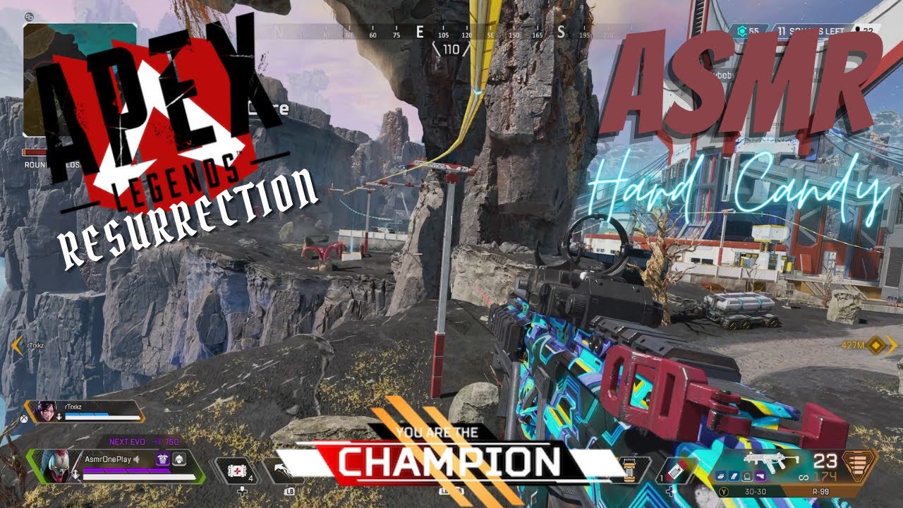 ASMR Gaming | Apex Legends Duos Win | Relaxing 😴 Whispering + Hard Candy 🎮 Controller Sounds 💤