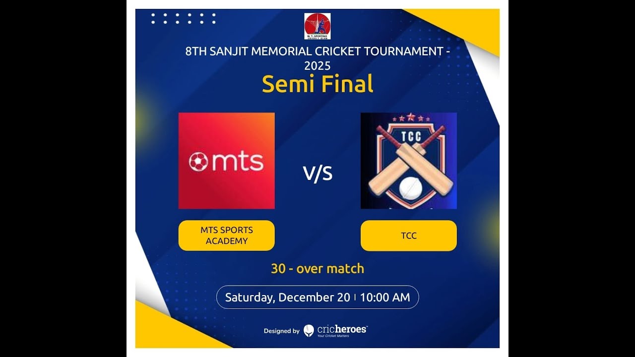 MTS SPORTS ACADEMY VS TCC BBSR