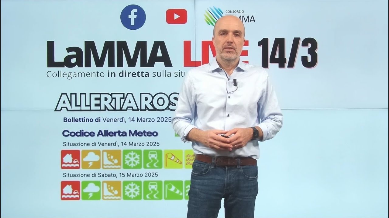 Allerta meteo Toscana: aggiornamento delle 12:30