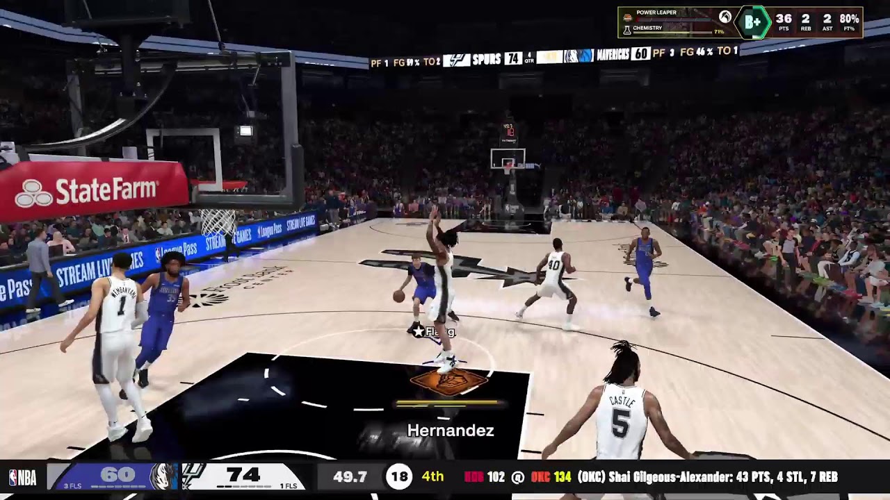 NBA 2k26 Rookie of the Year Race #10 San Antonio Spurs SF