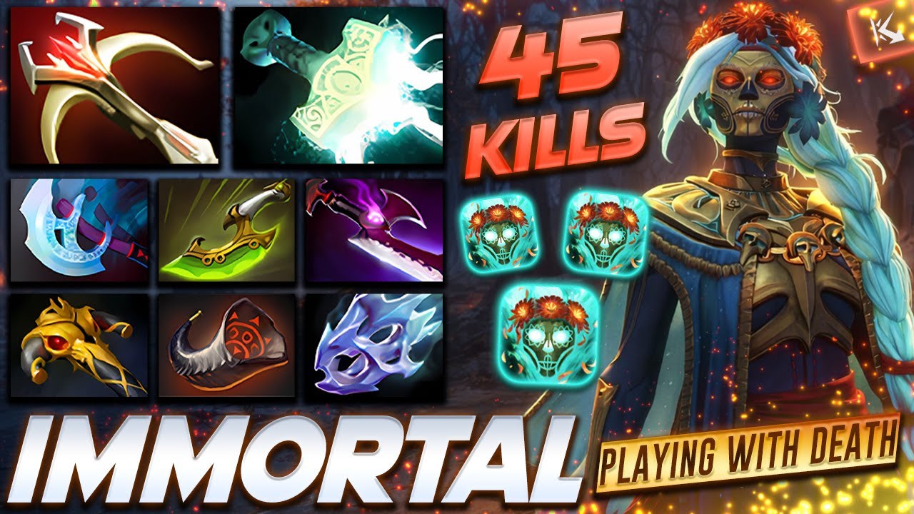 Muerta 45 KILLS PLAYING WITH DEATH - Dota 2 Pro Gameplay [Watch & Learn]