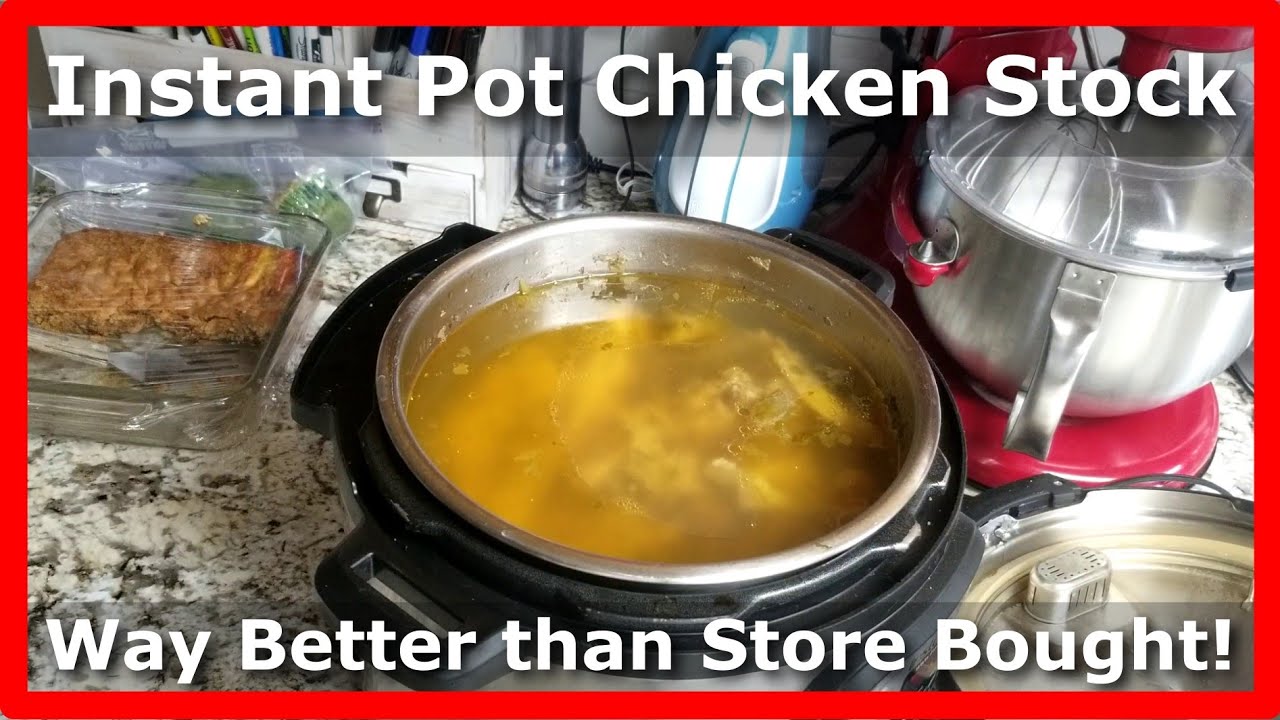 Instant Pot Chicken Broth - Uncle D Cooks