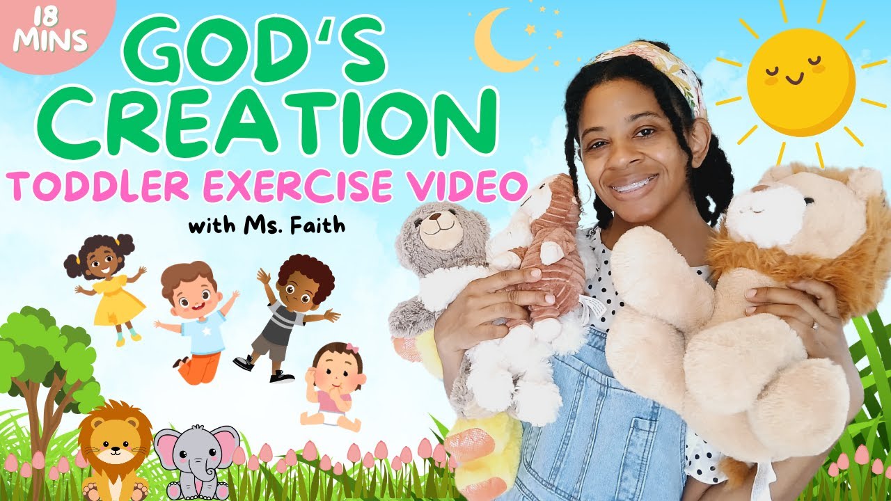 Christian Toddler Learning:  Bible Story, Bible Songs & Learn Counting | Days of Creation