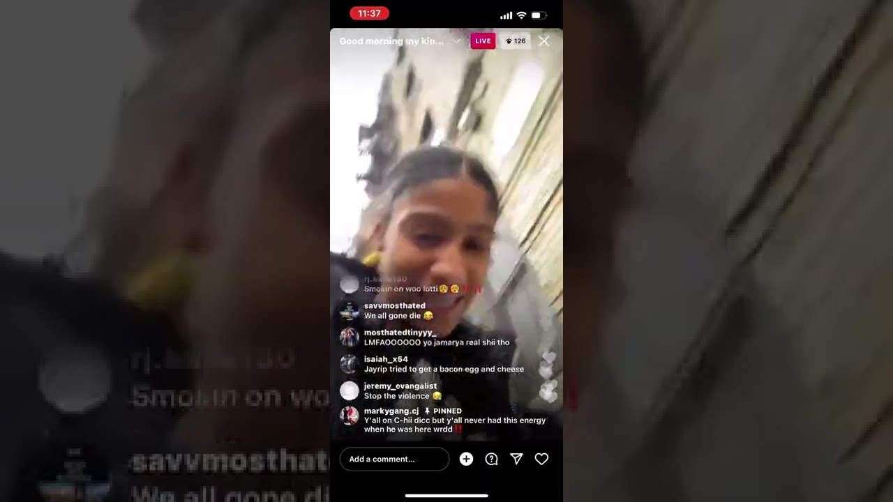 Chii Wvttz Girlfriend goes live at his Candles on his block