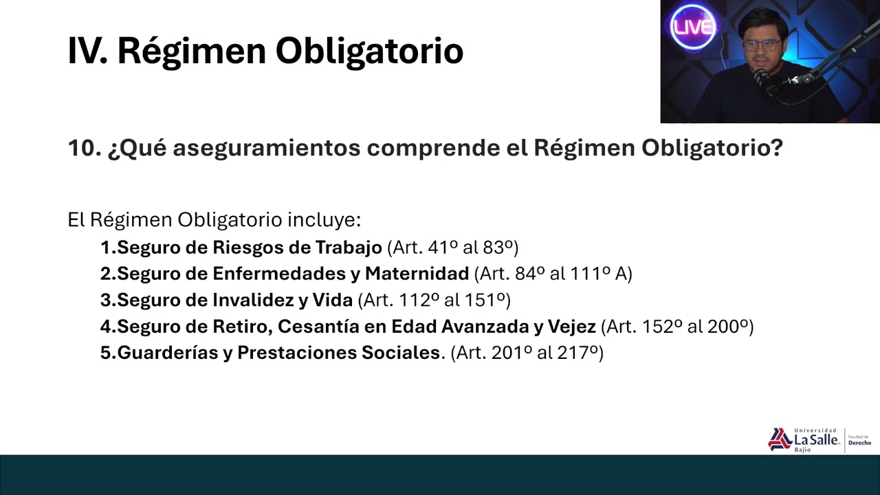 Regímenes del Seguro Social en la Ley del Seguro Social Mexicana