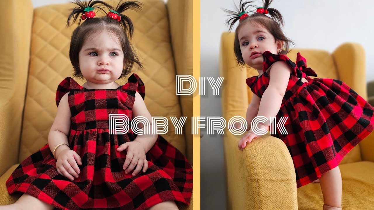 DIY baby frock cutting & stitching tutorial for beginners》 آموزش لباس کودک به روش مبتدی