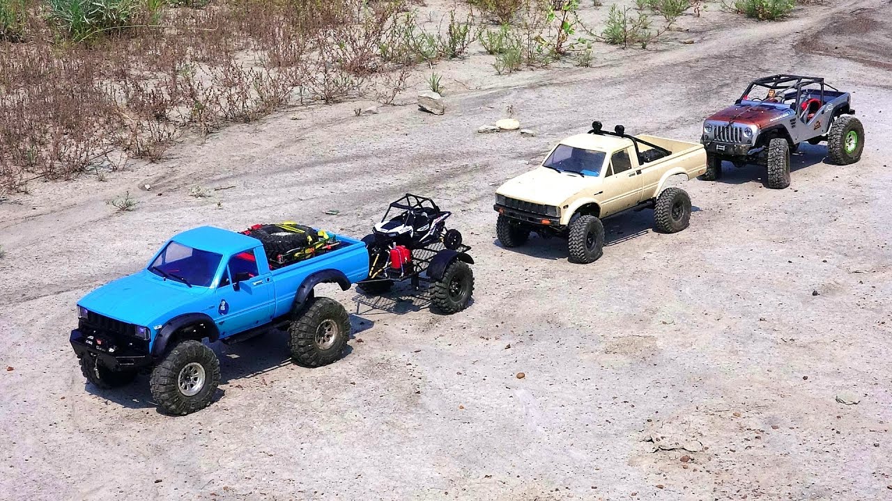 RC ADVENTURES - Three 4x4 Trucks Explore an Ancient Wasteland