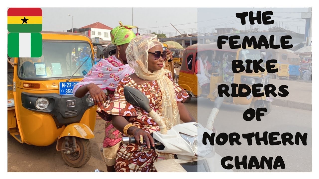 WHY WOMEN RIDE MOTORCYCLES IN TAMALE, GHANA|| RIDING WITH A FEMALE MOTORCYCLIST  FOR THE FIRST TIME