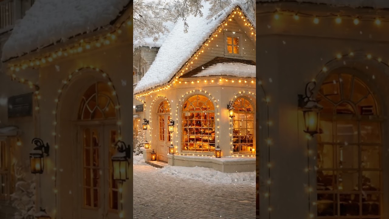POV: You Stumbled Upon a Snowy Paradise ❄️🎷 #InsomniaCure #AmbientWorlds #RestfulNight