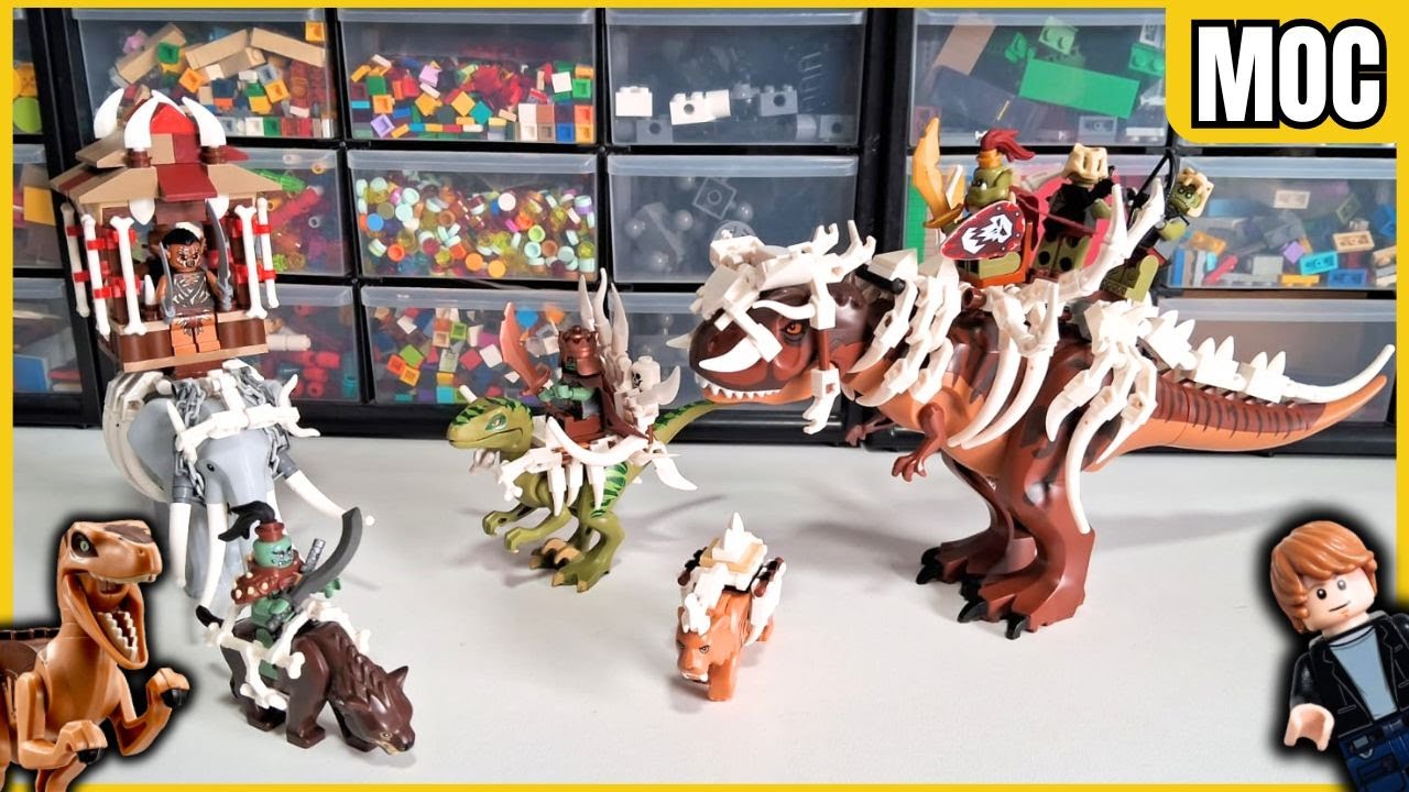 Mejorando el EJERCITO de ORCOS de LEGO - Armaduras de HUESO para tus animales de LEGO