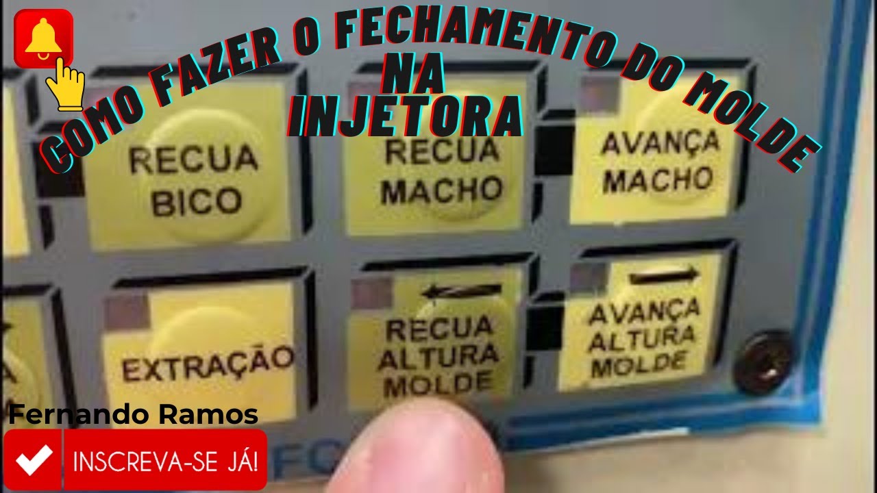 Como Fazer o Fechamento do Molde na injetora 😉😉