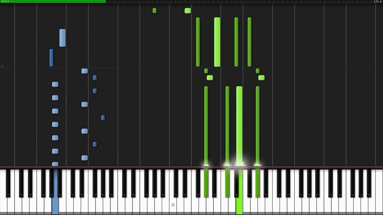 Bergentr&uuml;ckung + ASGORE - Undertale [Piano Tutorial] (Synthesia)