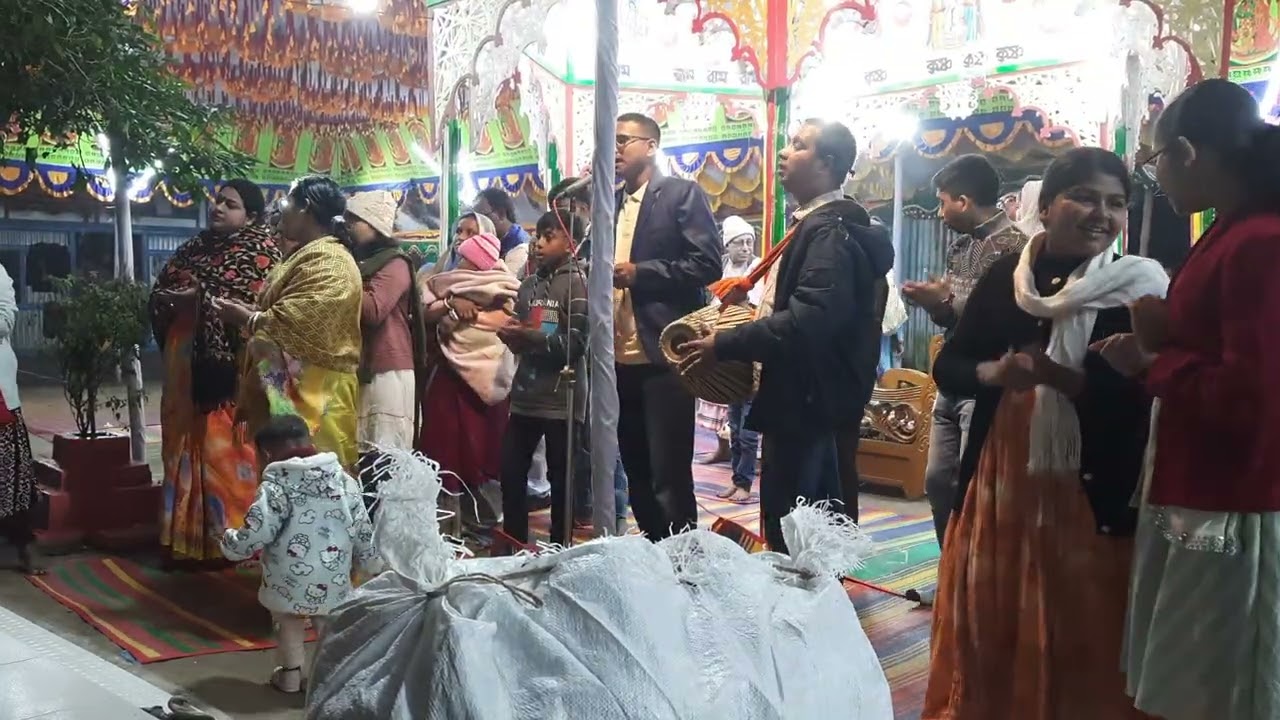 সন্ধ্যা আরতি আমাদের মহানাম যজ্ঞের প্রথম দিন ব্রাহ্মণবাড়িয়া নবীনগর নারই গ্রাম 