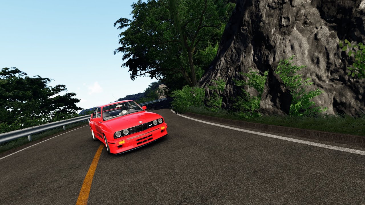 Assetto Corsa, time attack on kr Myogi in BMW M3 E30, a 4:02