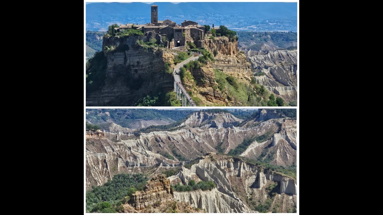 Civita di Bagnoregio la città che muore #insta360 #Toscana #calanchi #ponte #paese#drone