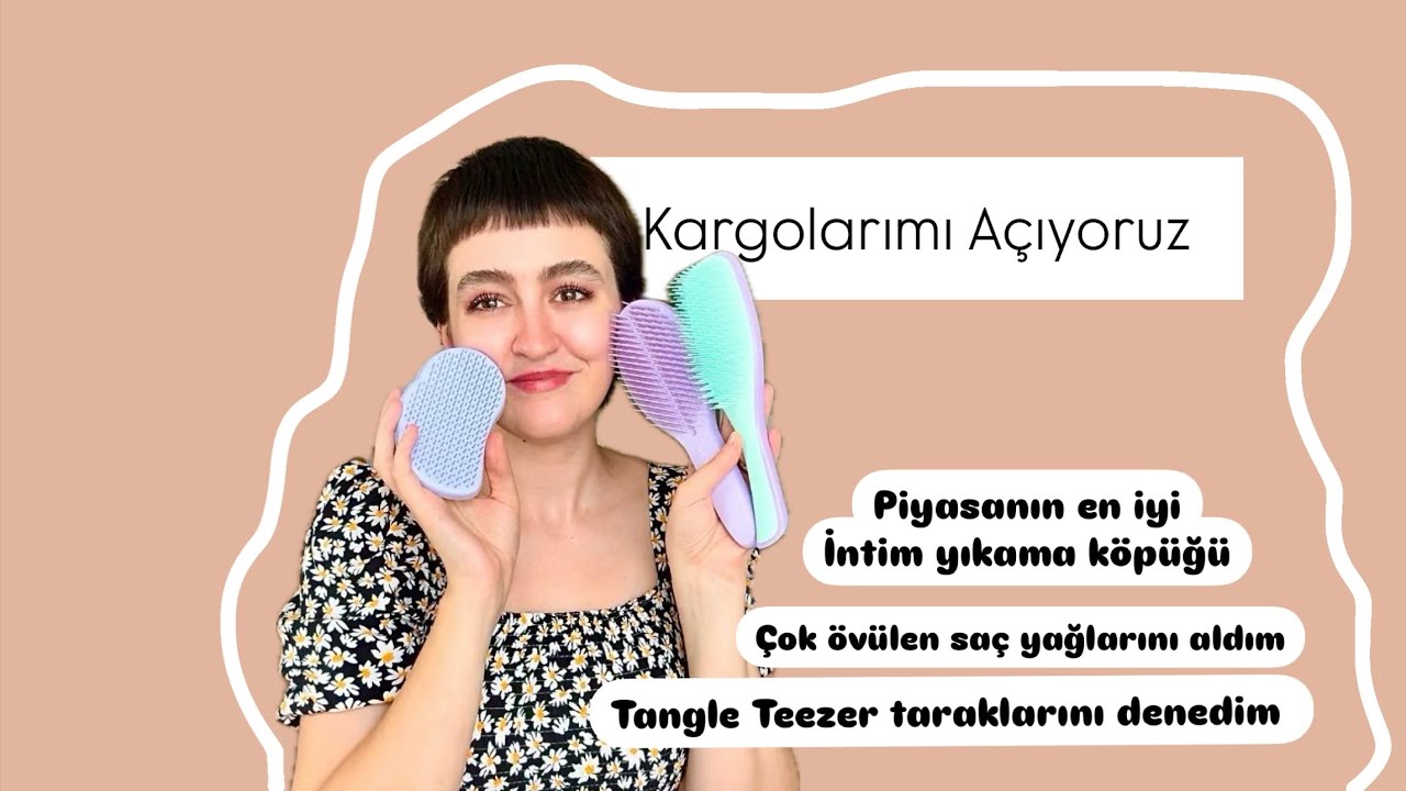 ALIŞVERİŞ| Kargolarımı Açalım | Tangle Teezer’ın tüm taraklarını aldım 😱