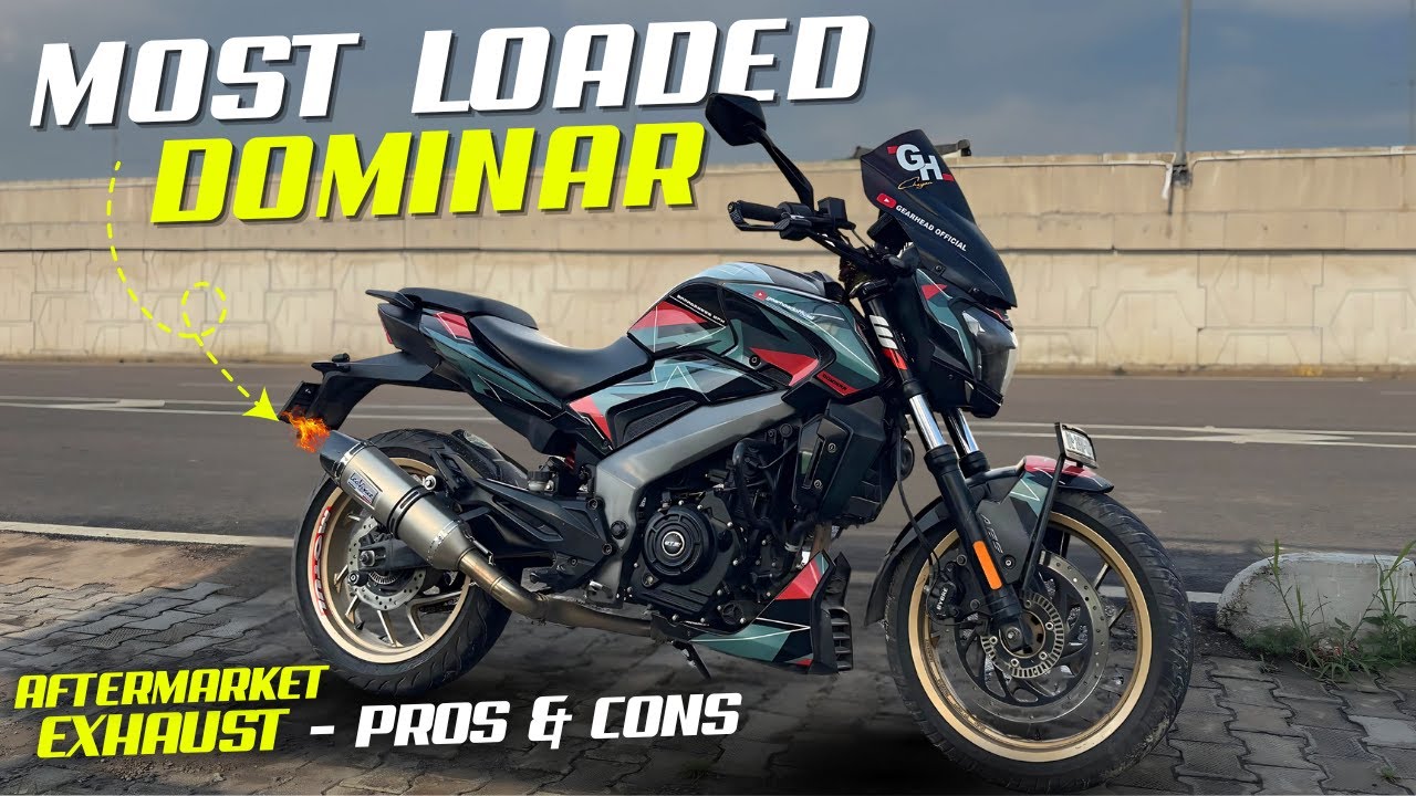 Most Loaded Dominar 400 | Leo Vince Exhaust on Dominar 400 - Pros & Cons 🙌 #modified