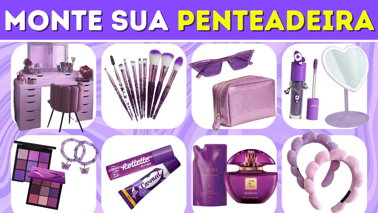 💄 MONTE SUA PENTEADEIRA DOS SONHOS! ✨💜 | Como Será Que Vai Ficar? | Jogo das escolhas | Globo Quiz