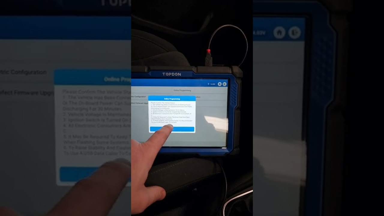 TOPDON VW golf engine ecu update