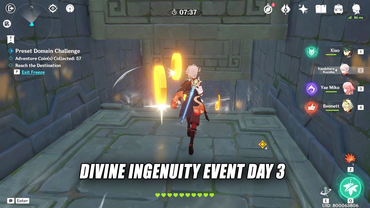 Divine Ingenuity Event Day 3 Gameplay - Look Out Below All 100 Adventure Coin Collected