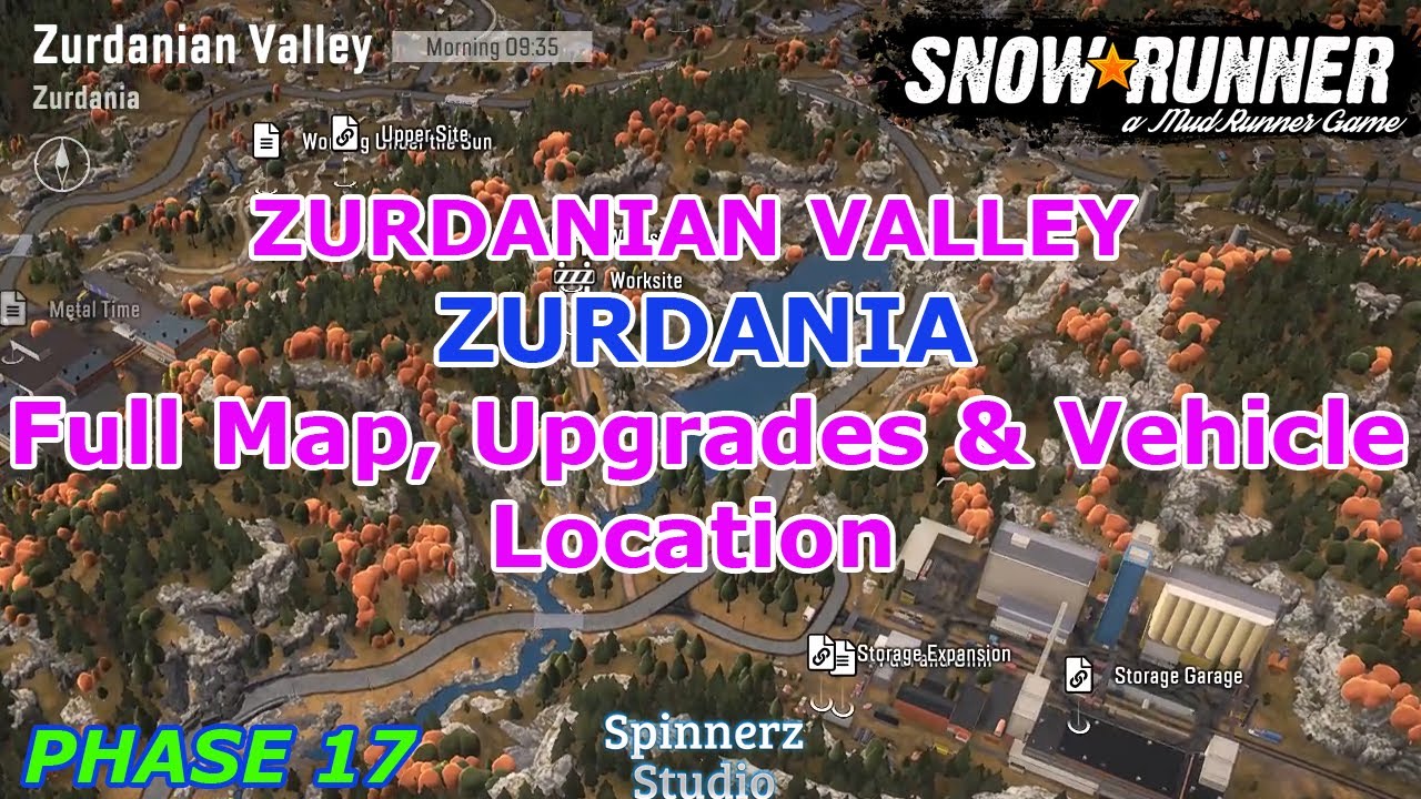 SnowRunner - Zurdanian Valley Full Map, Upgrades and Vehicle Location - Phase 17
