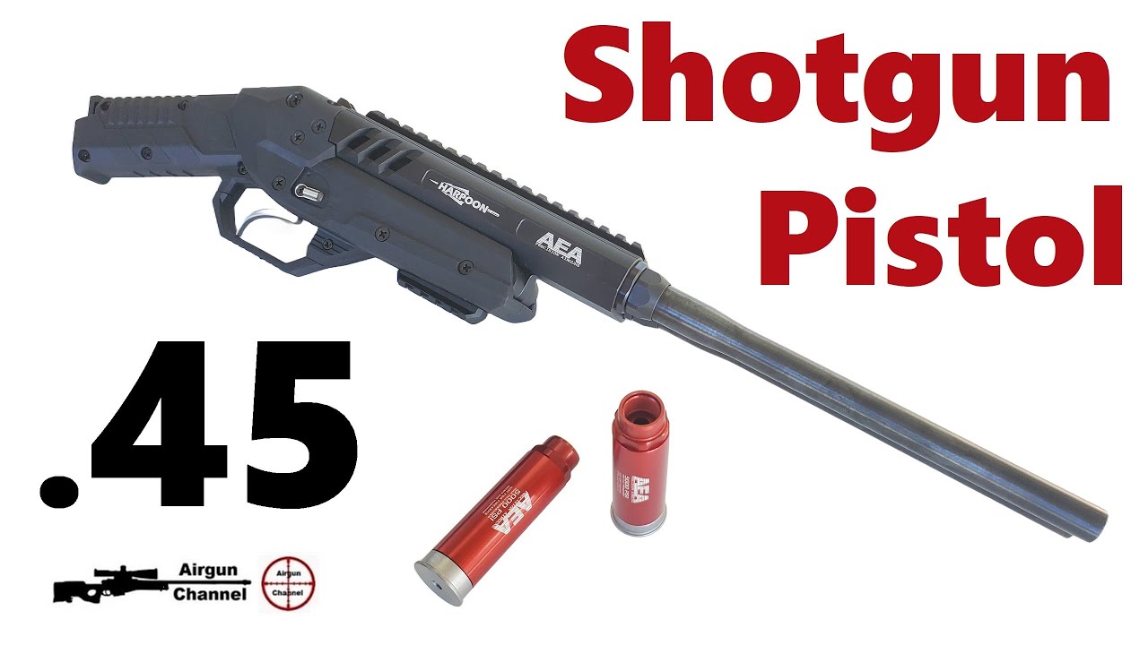 (Обзор AEA Harpoon) Двуствольный пистолет-дробовик калибра .45 и .50! (Пневматическая винтовка PCP)