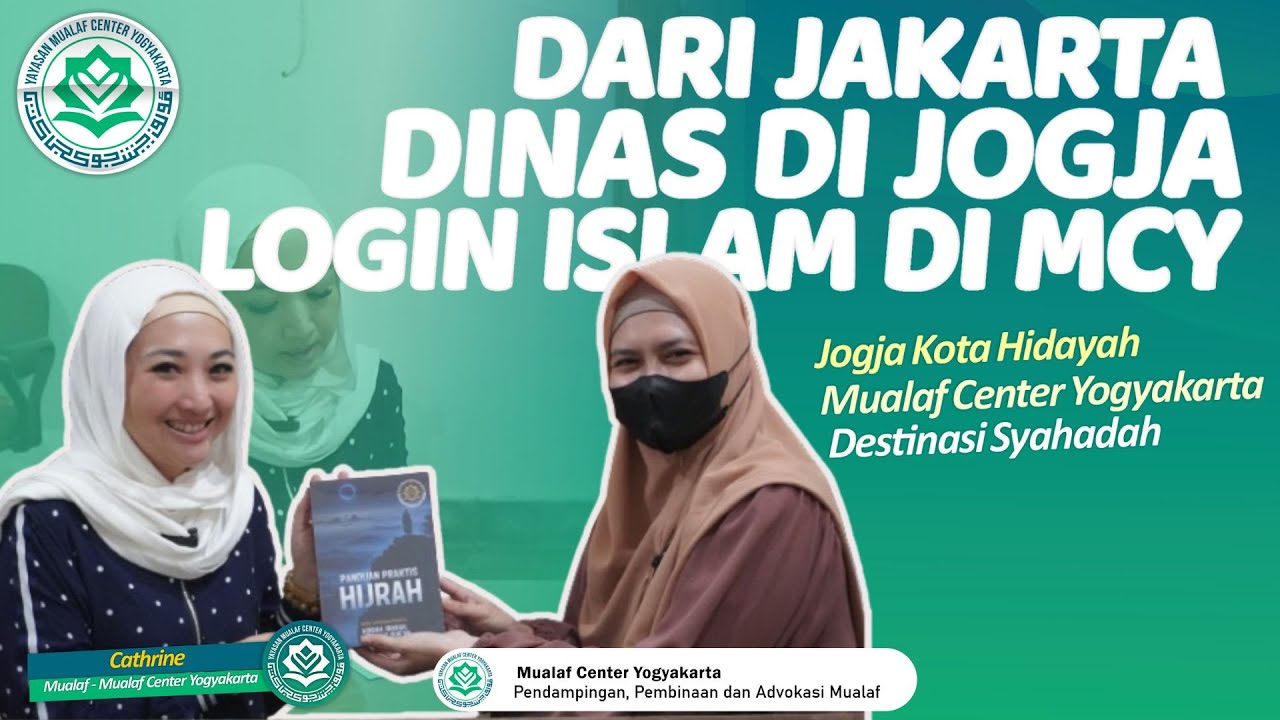 🔵MASUK ISLAM NYA CATRINE DI MASJID GEDHE JOGJAKARTA | MUALAF CENTER YOGYAKARTA