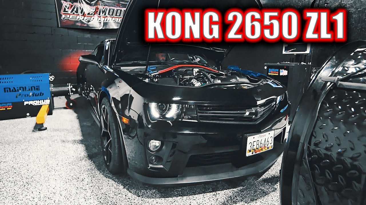 Kong 2650 Camaro ZL1 на динамометрическом стенде!