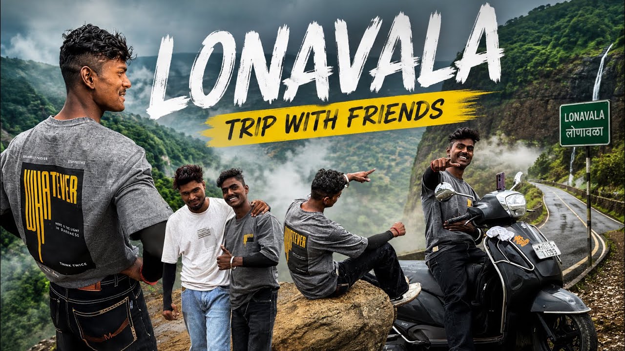 Lonavala🌿tiger point Mumbai vlog😍with best friend❤️Full injoy #vlog #lonavalawaterfall #mumbaivlog 