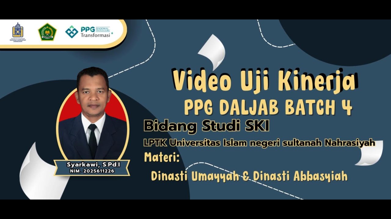 Video UKIN PPG Daljab Kemenag Batch IV 2025 - LPTK Universitas Islam Negeri Sultanah Nahrasiyah
