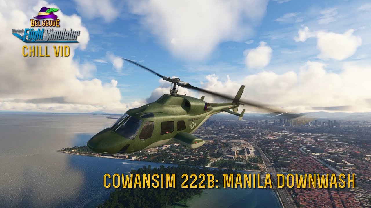 [MSFS] Cowansim 222 B: Manila Downwash