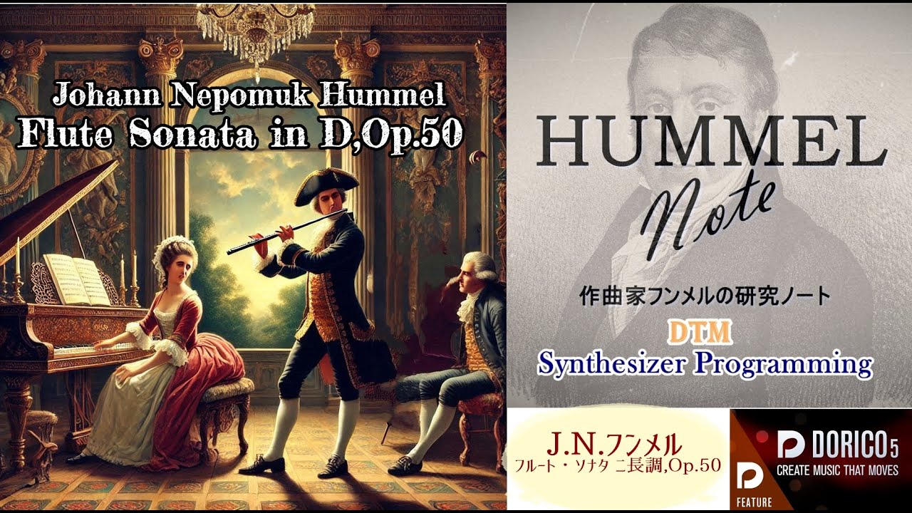Hummel, Johann Nepomuk／Flute Sonata in D,Op.50