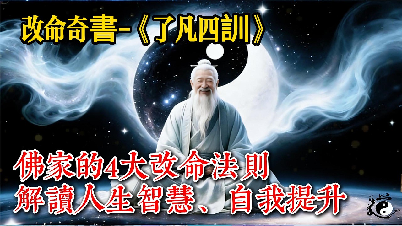 改命奇書 《了凡四訓》  佛家的4大改命法則#国学智慧 #国学文化 #人生感悟 #人生智慧 #禅意生活 #正能量 #修行 #情感 #道德经讲解