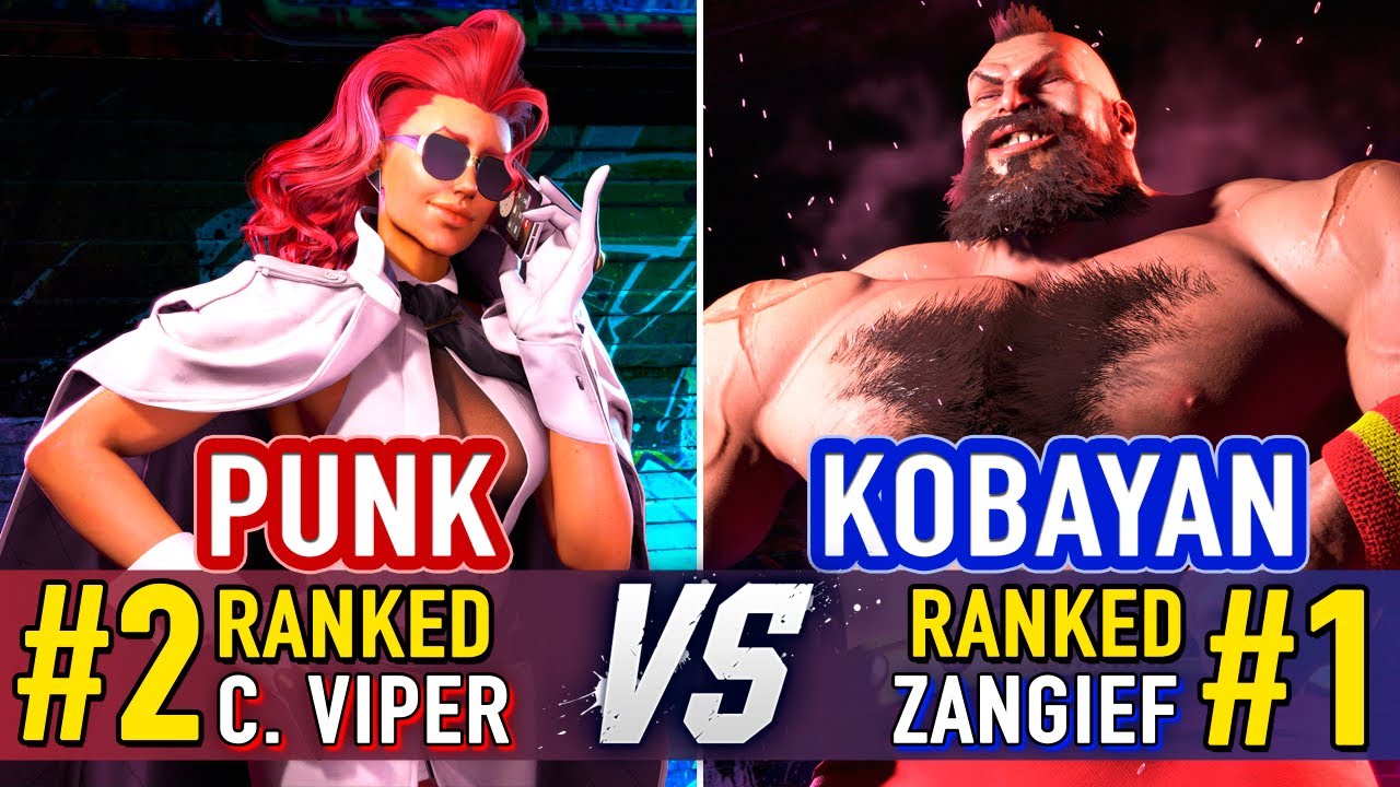 SF6 🤜 Punk (#2 Ranked C. Viper) vs Kobayan (#1 Ranked Zangief) 🤛 SF6 High Level Gameplay